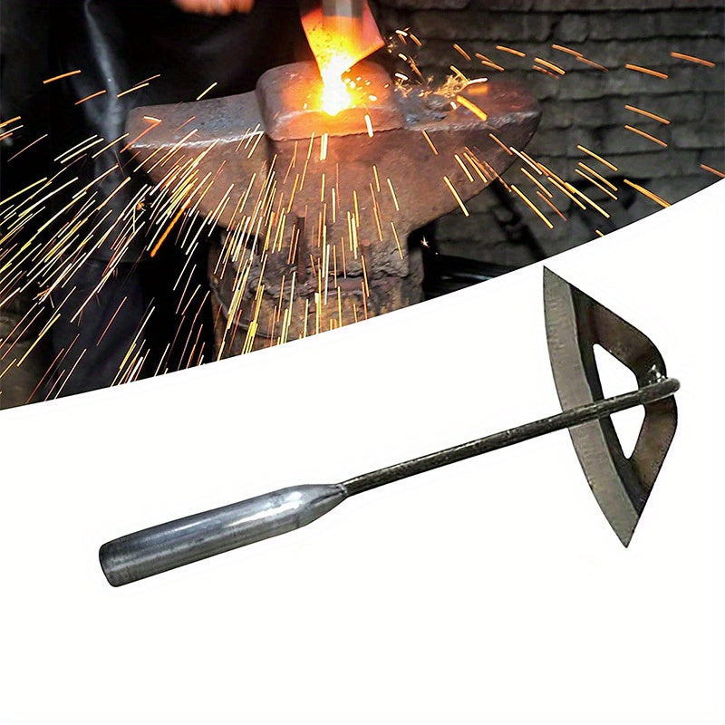 [All-Steel Weeding Rake] 1pc, All-Steel Hardened Hollow Hoe, Handheld Weeding Rake, Planting Vegetable Farm Garden Agriculture Tool Weeding Accessories