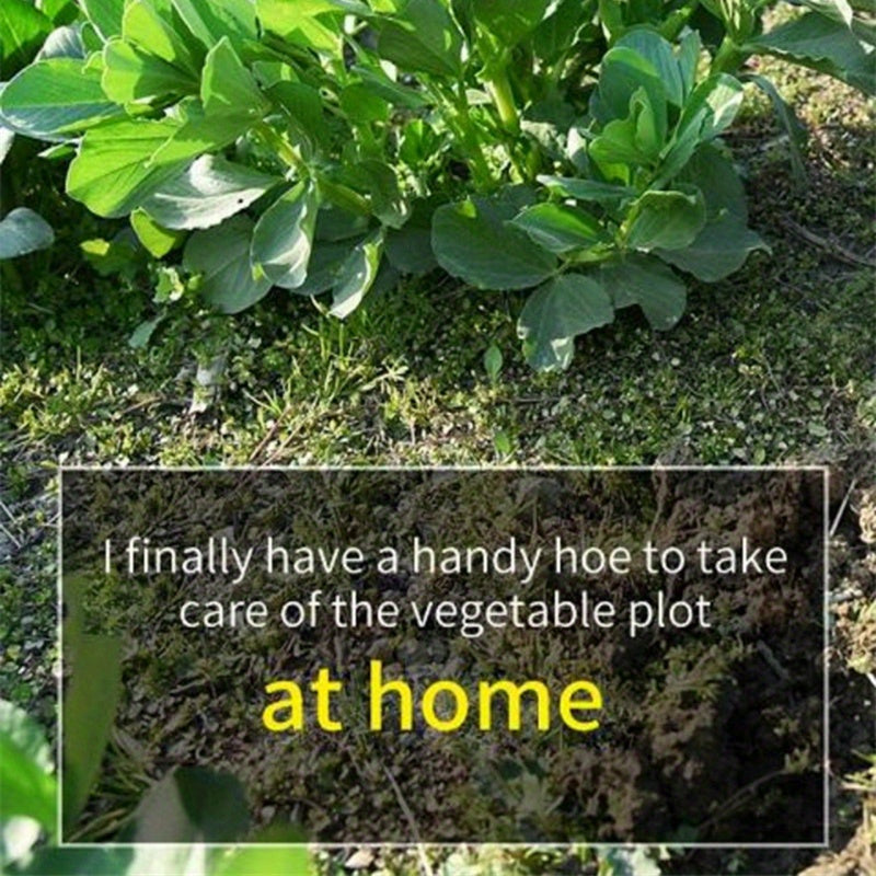 [All-Steel Weeding Rake] 1pc, All-Steel Hardened Hollow Hoe, Handheld Weeding Rake, Planting Vegetable Farm Garden Agriculture Tool Weeding Accessories