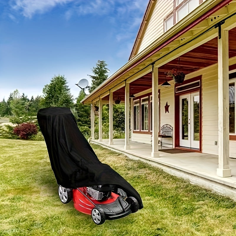 1pc Heavy-Duty 600D Universal Fit Lawn Mower Cover, Weatherproof, UV & Water-Resistant, Anti-Fading Protection for Outdoor Patio Garden Equipment