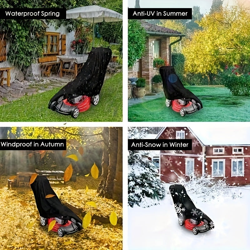1pc Heavy-Duty 600D Universal Fit Lawn Mower Cover, Weatherproof, UV & Water-Resistant, Anti-Fading Protection for Outdoor Patio Garden Equipment