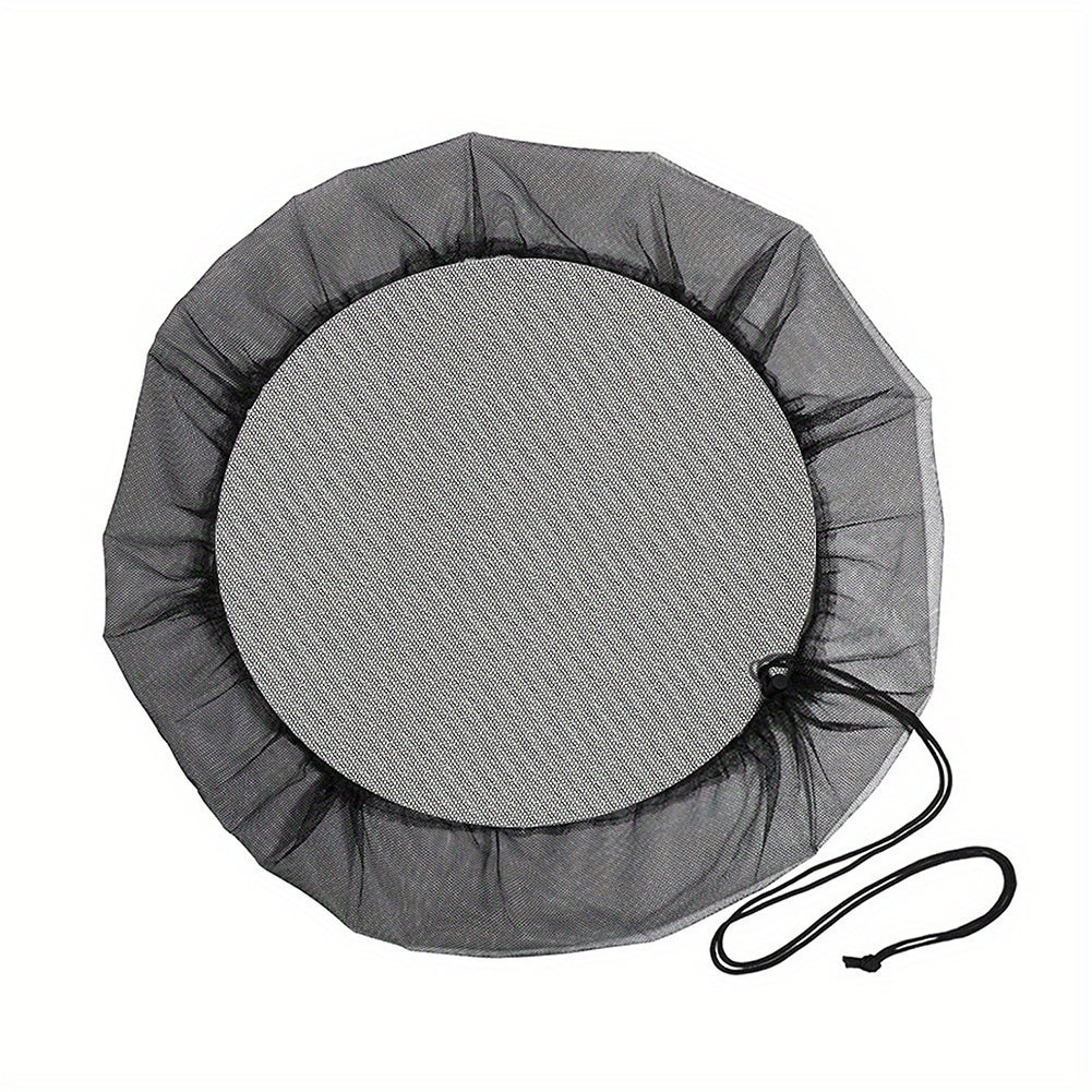 2pcs, Mesh Cover For Rain Barrels Polyester Bucket Cover With Drawstring Water Collection Buckets Tank Protector Rain Bucket Netting Screen Cover For Garden Yard Outdoor Cover, 23.62inch