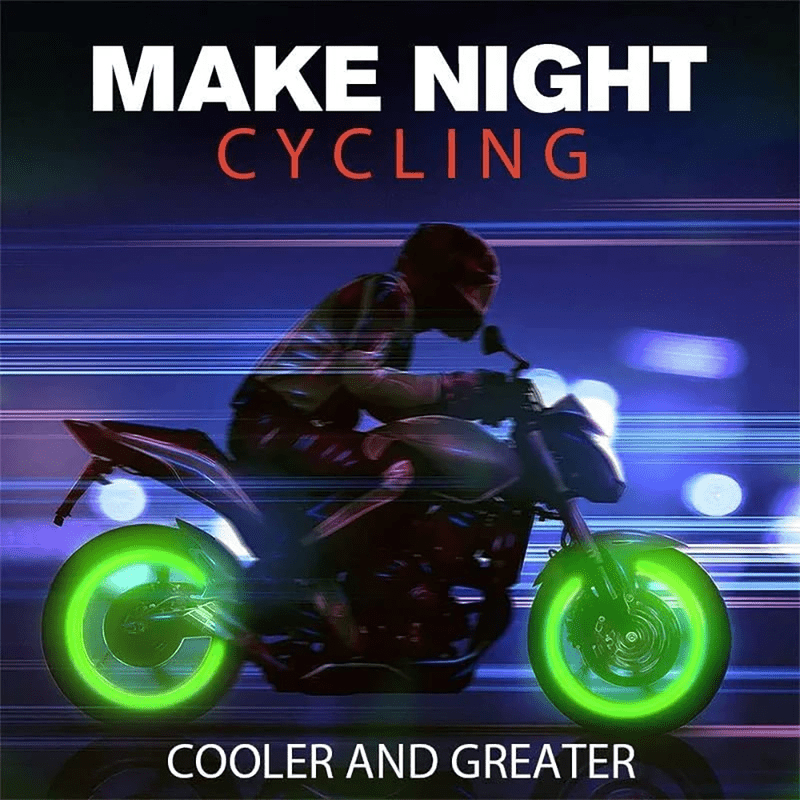 24/16pcs Bicycle Tire Luminous Valve Cover, Automotive Tire Fluorescent Valve Cover, Suitable For: Car, Bicycle, Motorcycle Tires, Universal Fluorescent Tire Valve Caps