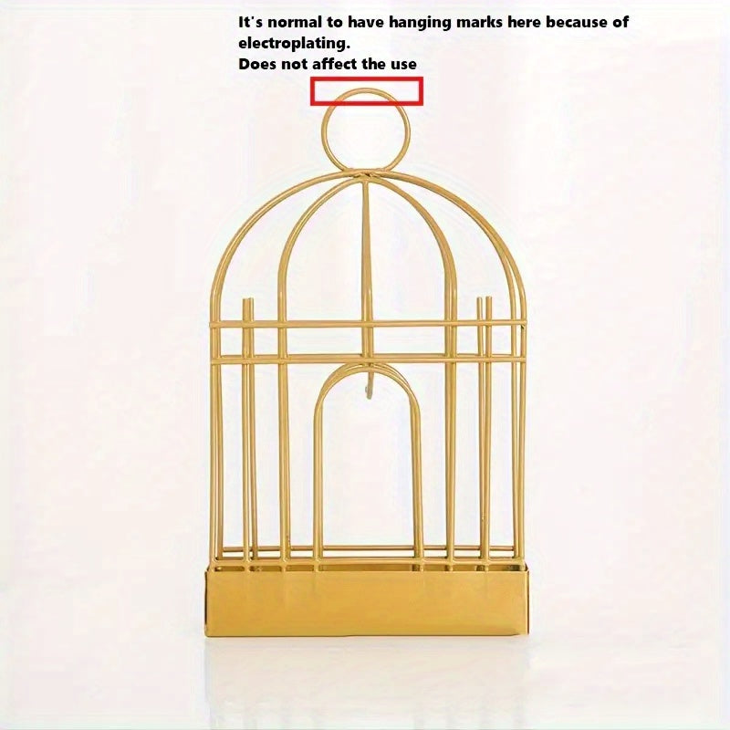 1pc Metal Mosquito Coil Holder, Incense Burner Rack, Portable Hanging Bird Cage For Outdoor Home Garden Decoration Bar Yard Office Desk