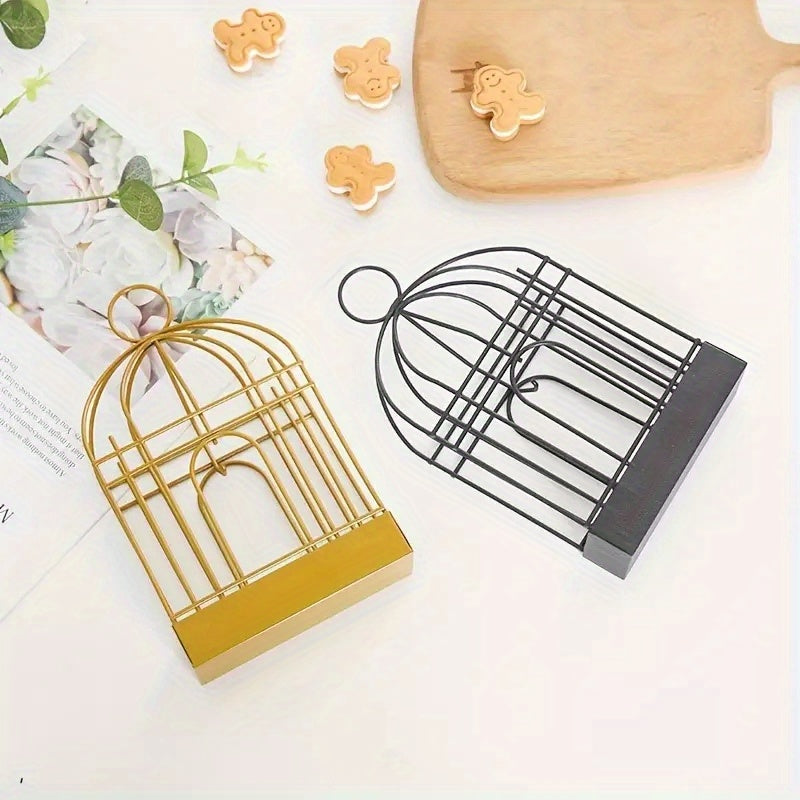 1pc Metal Mosquito Coil Holder, Incense Burner Rack, Portable Hanging Bird Cage For Outdoor Home Garden Decoration Bar Yard Office Desk