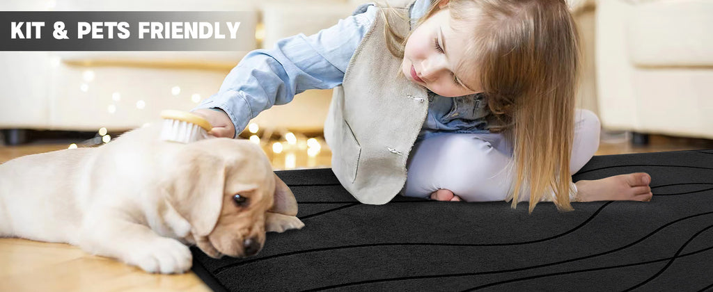 Wave Shape Bath Mat Set, Memory Foam Bathroom Rug Sets, Ultra Absorbent Bath Mat for Bathroom, Tub, Toilet Perfect for Shower Room And Bathroom Accessories- Non-Slip Bath Rugs Machine Washable & Dries Quickly, Bathroom Access