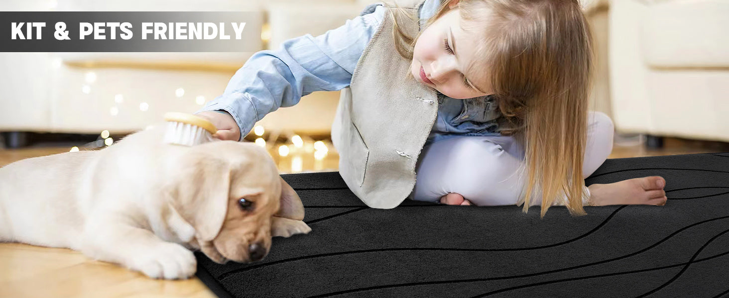 Wave Shape Bath Mat Set, Memory Foam Bathroom Rug Sets, Ultra Absorbent Bath Mat for Bathroom, Tub, Toilet Perfect for Shower Room And Bathroom Accessories- Non-Slip Bath Rugs Machine Washable & Dries Quickly, Bathroom Access