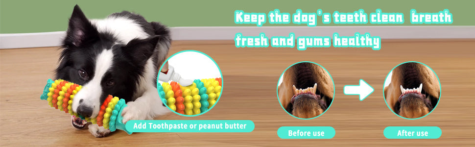 Dog Chew Toys for Aggressive Chewers, Durable Dog Toys for Large Medium Small Breed Dogs, Rubber Indestructible Dog Teething Toys, Tough Interactive Outdoor Dog Toys for Entertainment, Blue