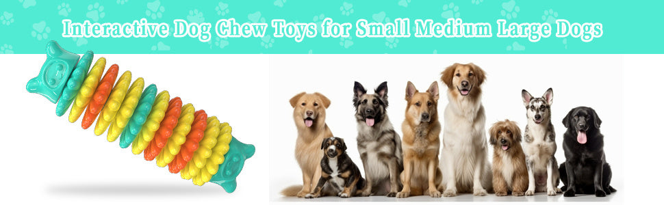 Dog Chew Toys for Aggressive Chewers, Durable Dog Toys for Large Medium Small Breed Dogs, Rubber Indestructible Dog Teething Toys, Tough Interactive Outdoor Dog Toys for Entertainment, Blue