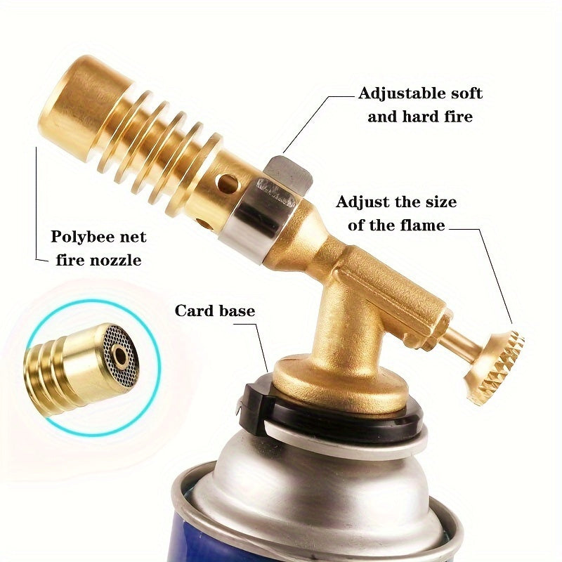 All-In-One Butane Torch: Perfect For Culinary Mastery & Automotive Repairs - Easy Ignition, Adjustable Flame (Gas Not Included)