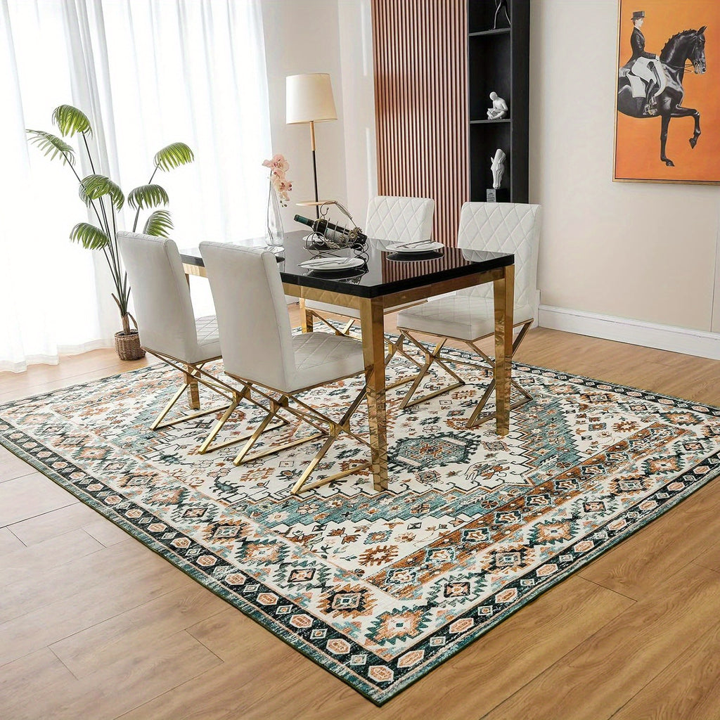 Area Rugs Washable Rugs Low Pile Machine Washable Vintage Rugs For Living Room