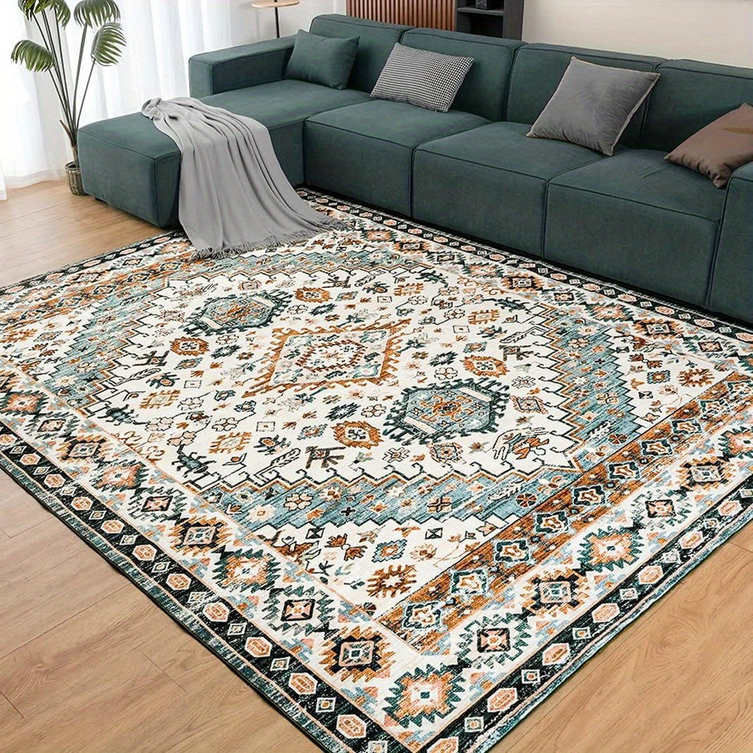 Area Rugs Washable Rugs Low Pile Machine Washable Vintage Rugs For Living Room
