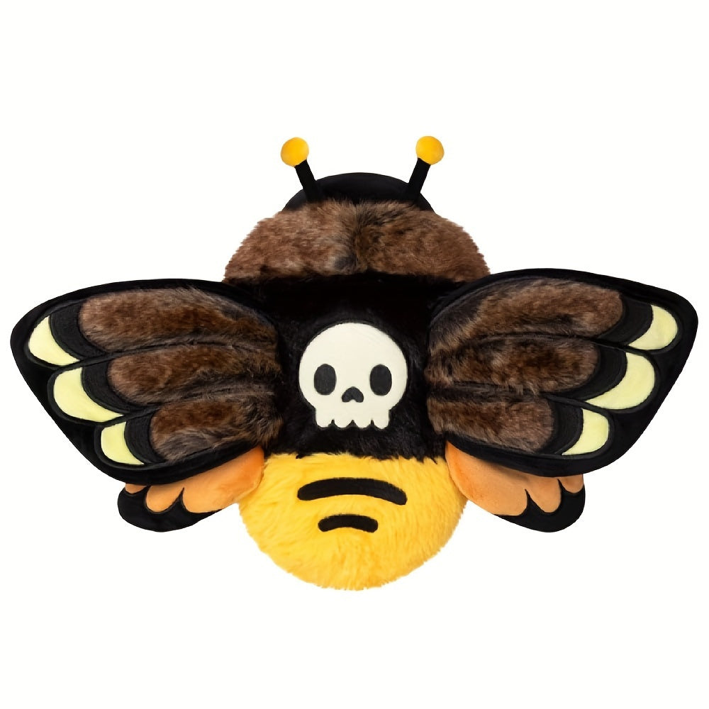 Deathhead Hawkmoth Plush, 9" Moth Head Plushies Stuff Animal Soft Stuffed Toys Doll for Kids and Friends