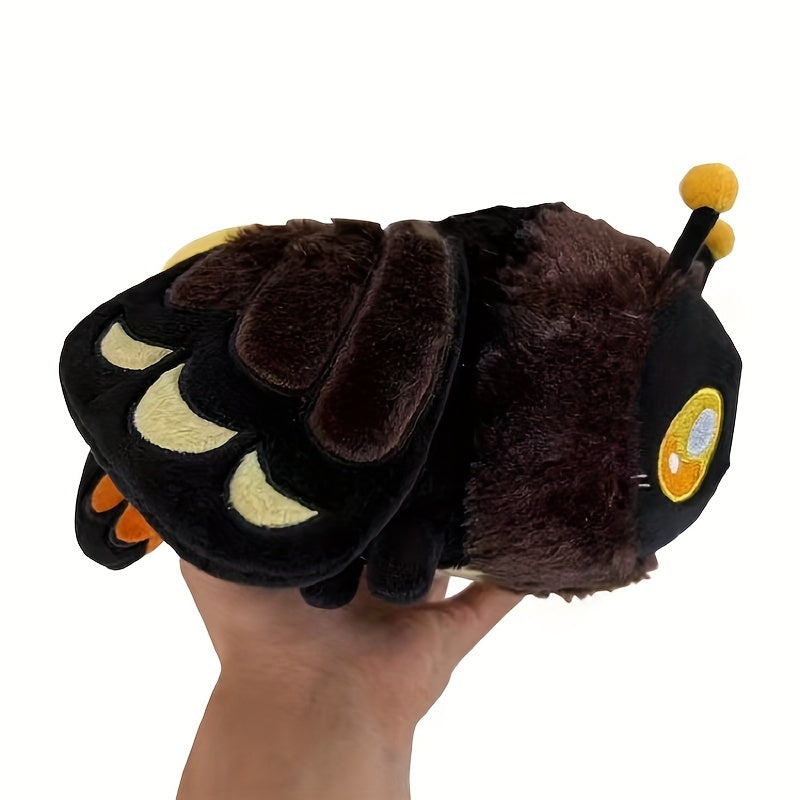 Deathhead Hawkmoth Plush, 9" Moth Head Plushies Stuff Animal Soft Stuffed Toys Doll for Kids and Friends