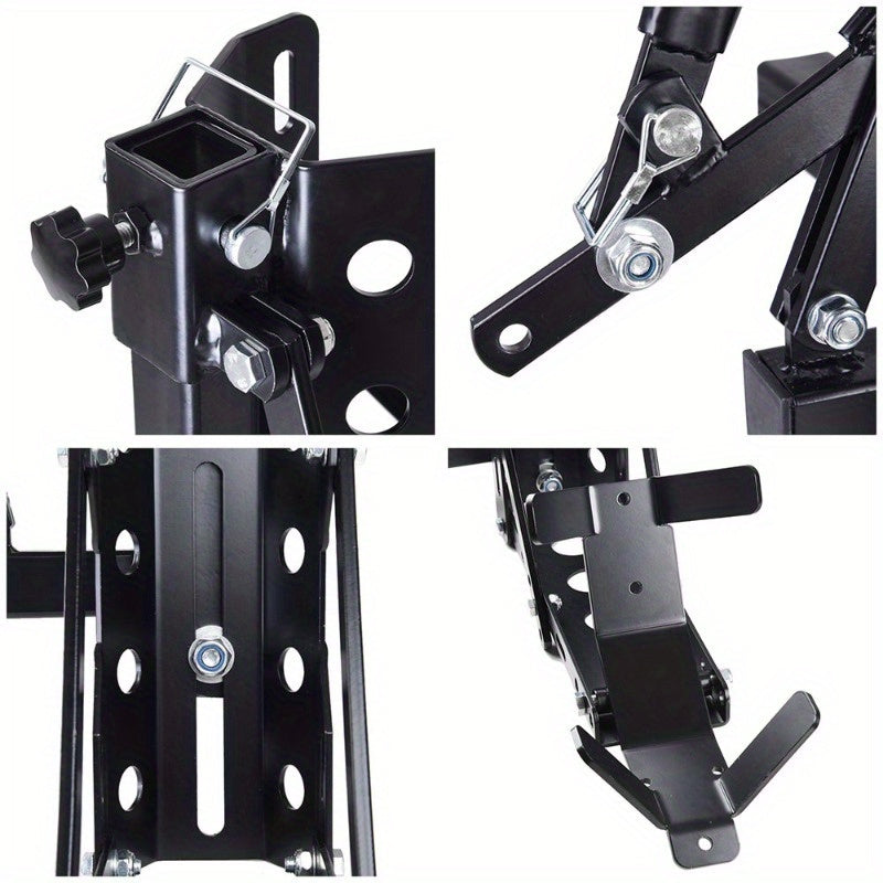 Motorcycle Trailer Hitch Scooter Dirt Bike Carrier Hauler Hitch Mount Rack With Straps Adjustable Height Strong Metal, Automotive Automatic Transmission Parts