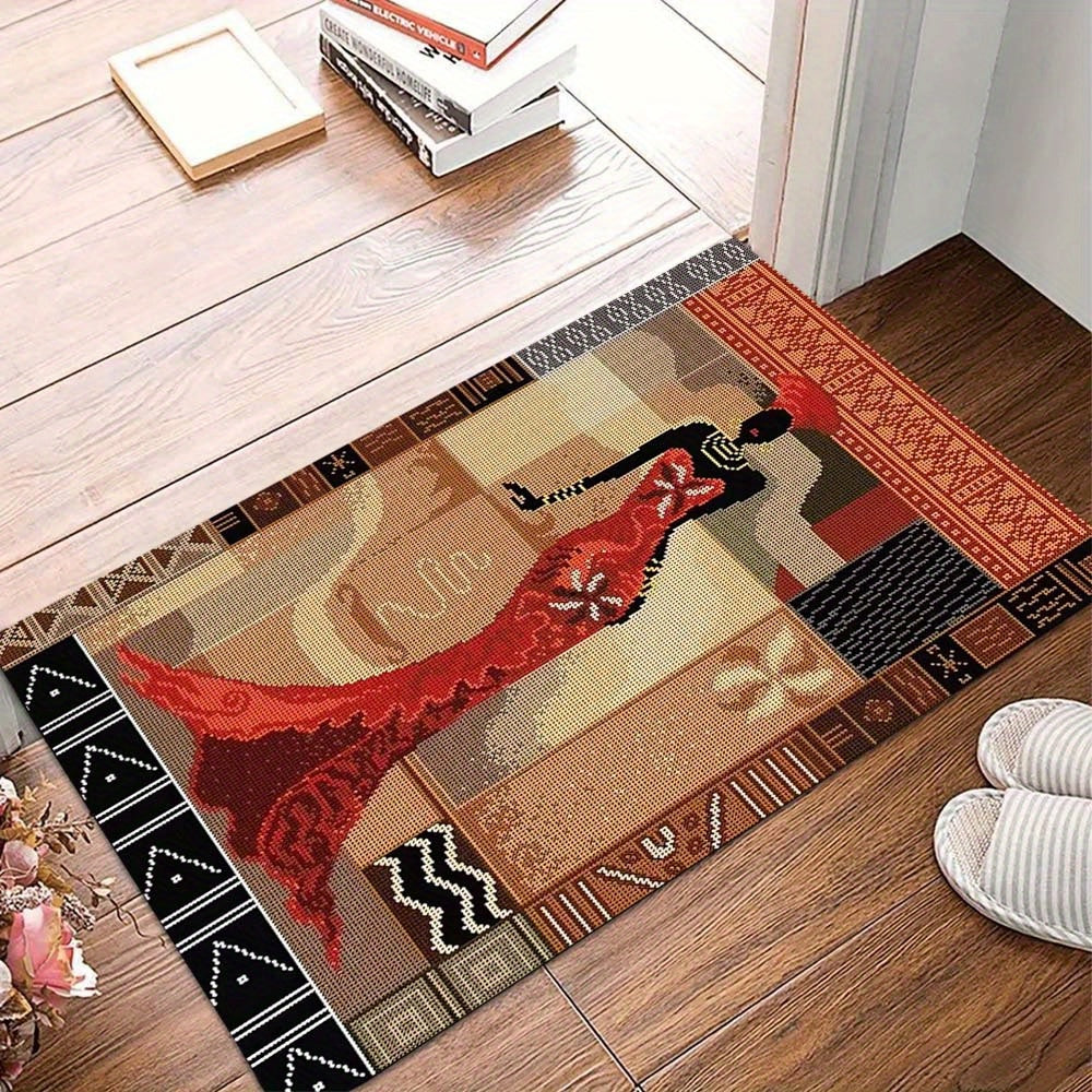 Luxurious Crystal Velvet African-Inspired Square Rug - Perfect For Living Room & Bedroom Decor, Adds Warmth And Style Rugs For Bedroom Rugs For Bedroom Aesthetic