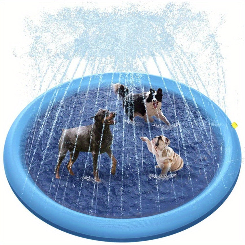 1PC Splash Pad For Dogs, Fun Outdoor Dog Water Pool, Summer Outdoor Paddling Toys For Outdoor Water Play