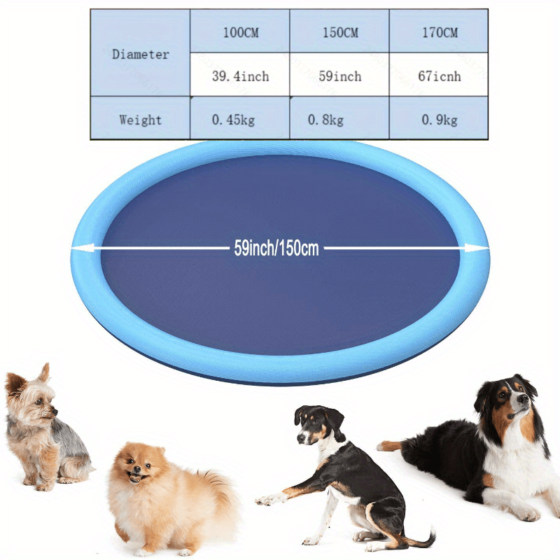 1PC Splash Pad For Dogs, Fun Outdoor Dog Water Pool, Summer Outdoor Paddling Toys For Outdoor Water Play