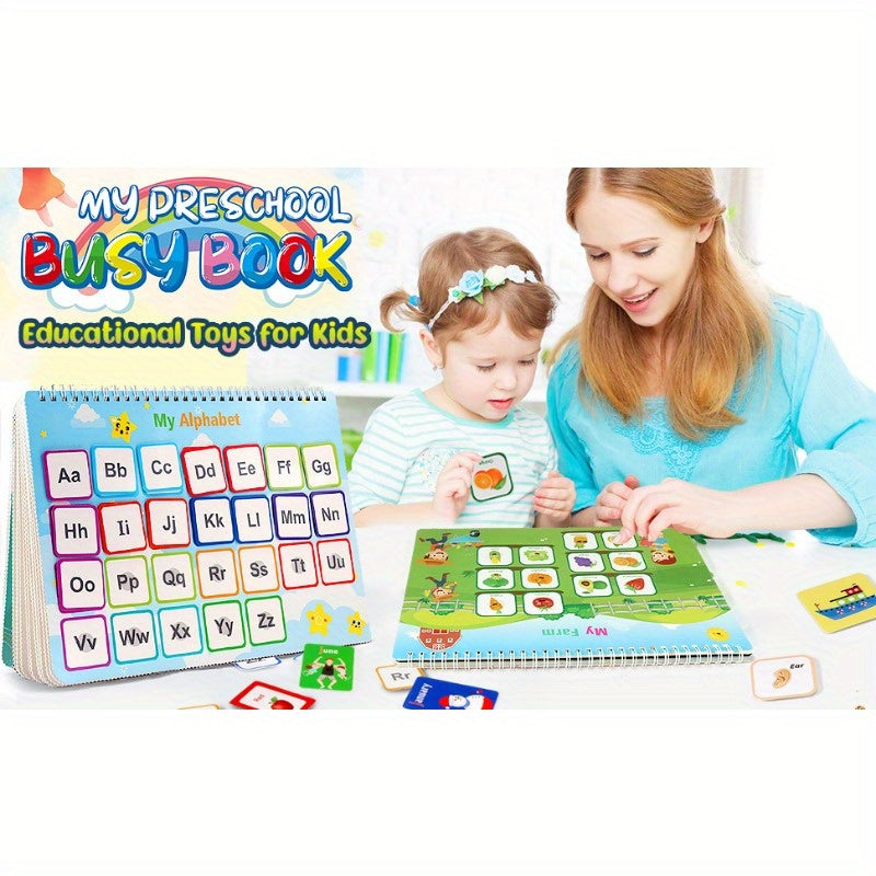 Shining Energy Busy Book: Preschool Learning Activities Kids Age 3 4 5 Toys Newest 32 Themes Educational Autism Learning Material Gifts Boys Girls Halloween Christmas Gift
