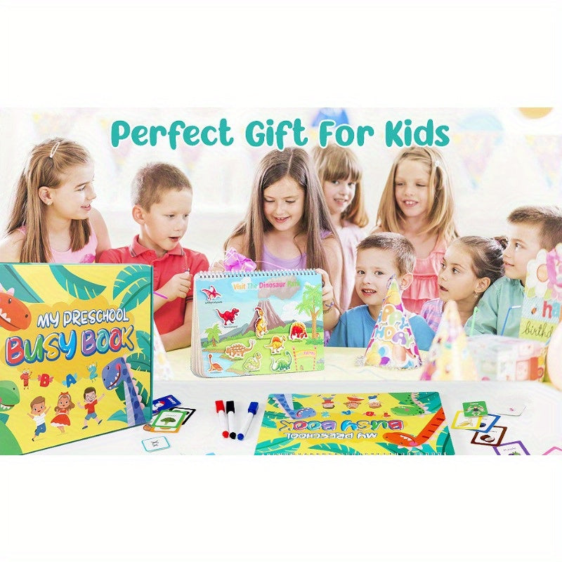 Shining Energy Busy Book: Preschool Learning Activities Kids Age 3 4 5 Toys Newest 32 Themes Educational Autism Learning Material Gifts Boys Girls Halloween Christmas Gift