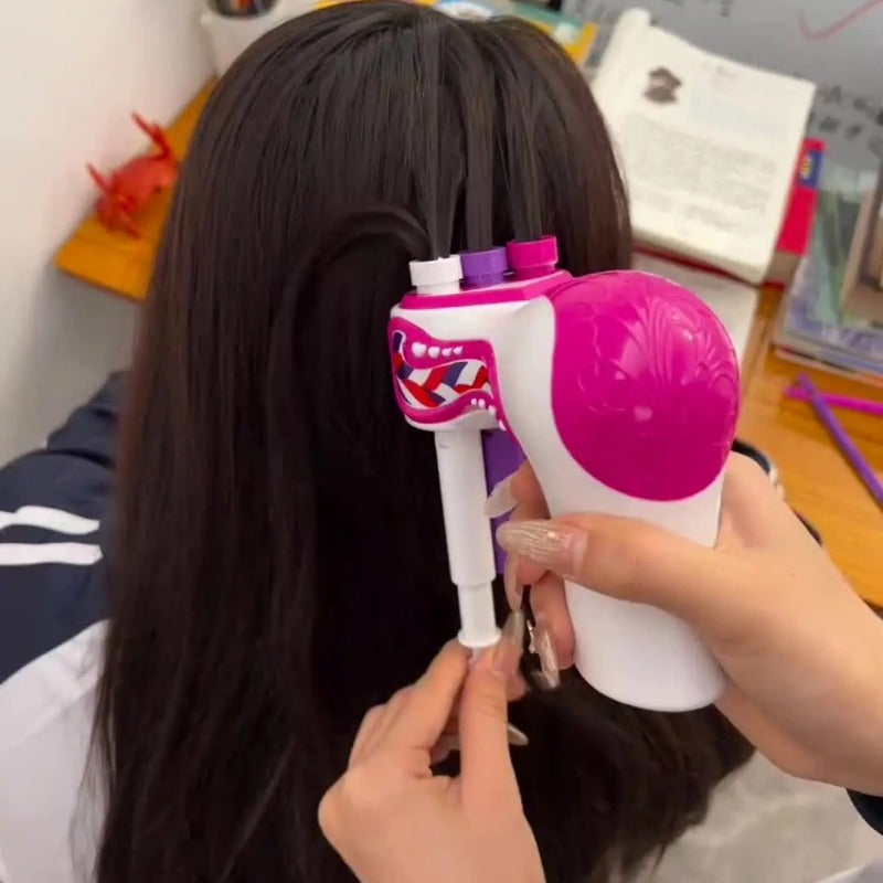 Fully Automatic 3-Strand Hair Braider for Girls: Makeup and Hair Accessories, Hair Tying and Braiding Tools, Household Toys and Toys