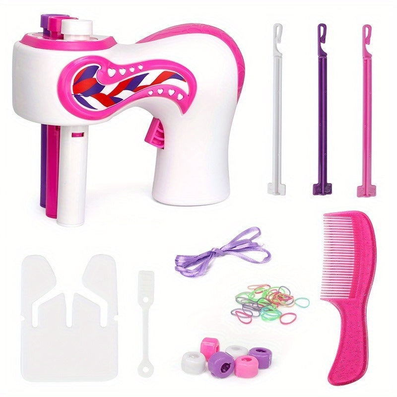 Fully Automatic 3-Strand Hair Braider for Girls: Makeup and Hair Accessories, Hair Tying and Braiding Tools, Household Toys and Toys
