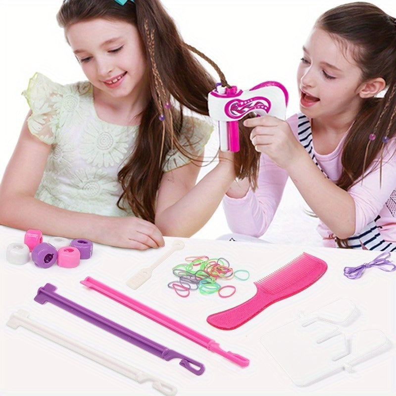 Fully Automatic 3-Strand Hair Braider for Girls: Makeup and Hair Accessories, Hair Tying and Braiding Tools, Household Toys and Toys
