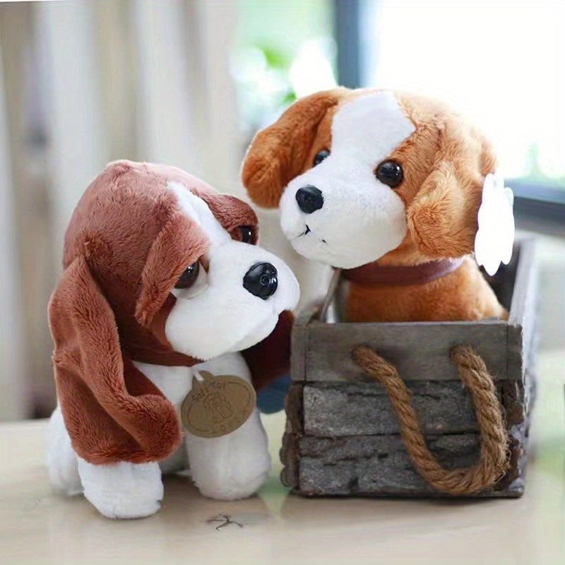 Plush Puppy Dog Toy Set for Toddlers 0-3 Years – Realistic Stuffed Animal Dogs Collection with Golden Retriever, Husky, Schnauzer – Soft Cuddle Play Toys for Winter