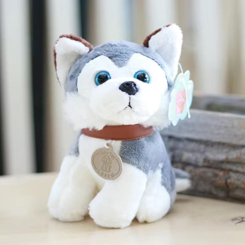 Plush Puppy Dog Toy Set for Toddlers 0-3 Years – Realistic Stuffed Animal Dogs Collection with Golden Retriever, Husky, Schnauzer – Soft Cuddle Play Toys for Winter