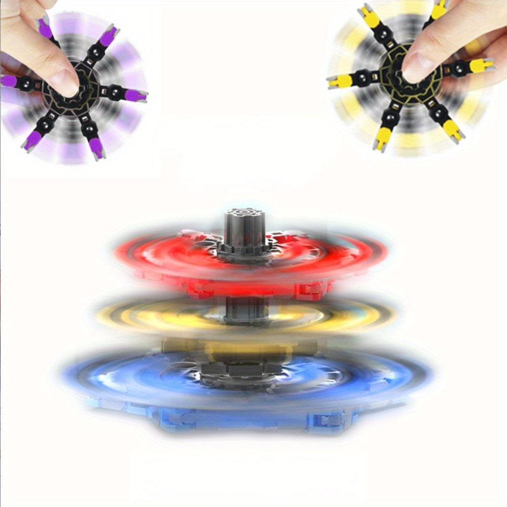 Finger Toy Fidget toys Transformable Spinners Funny Toys Transformable Chain Robot DIY Deformation Robot Mechanical Spinners For Teens Adults Halloween Christmas Gifts
