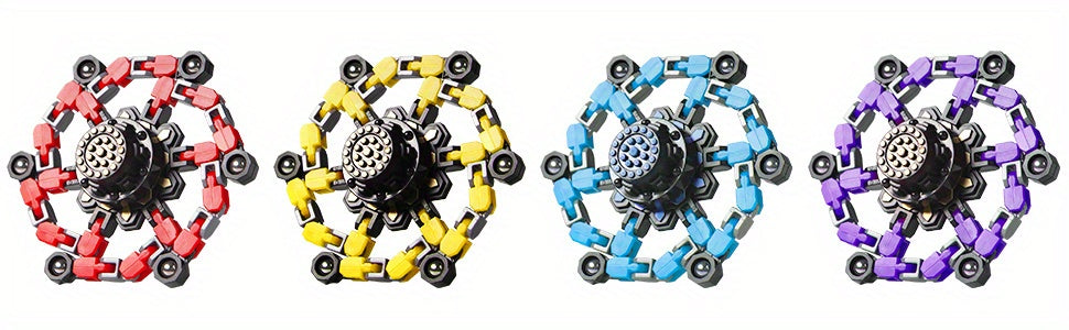 Finger Toy Fidget toys Transformable Spinners Funny Toys Transformable Chain Robot DIY Deformation Robot Mechanical Spinners For Teens Adults Halloween Christmas Gifts