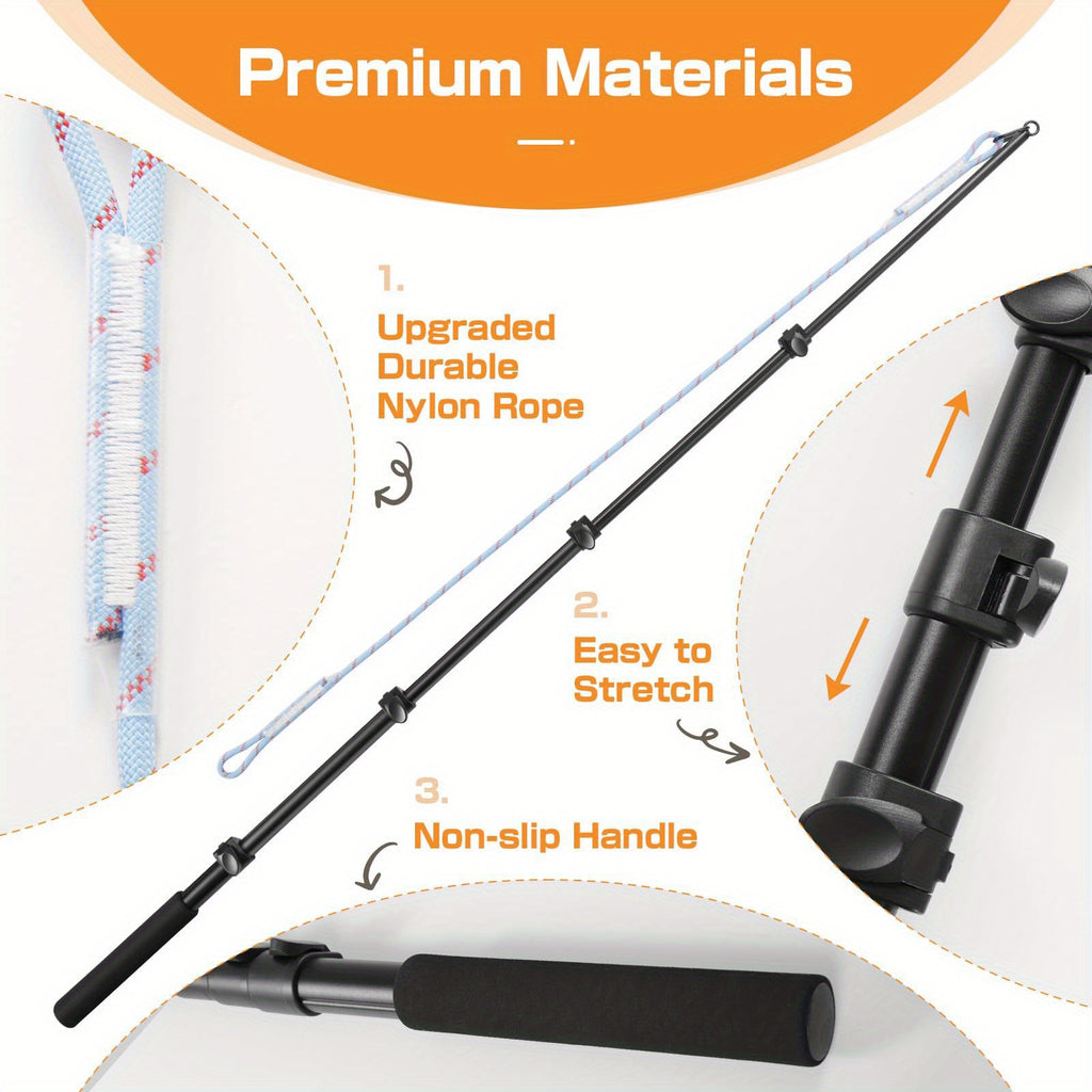 Extendable Flirt Pole for Large Dogs - Dog Flirt Stick with Detachable Interactive Toys - Flirt Stick for Small Medium Large Dogs Training Playing Exercise - Enhances Agility & Cleans Teeth, Dog Toys