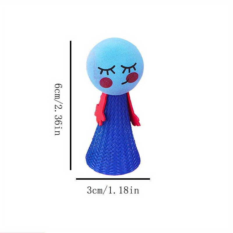 12 Pack Bounce Dolls for Kids - EVA Stress Relief Toys for Ages 6-8, Non-Electric, Featherless, Diverse Colors - Ideal for Birthday, Christmas, Halloween Party Favors and Classroom Rewards