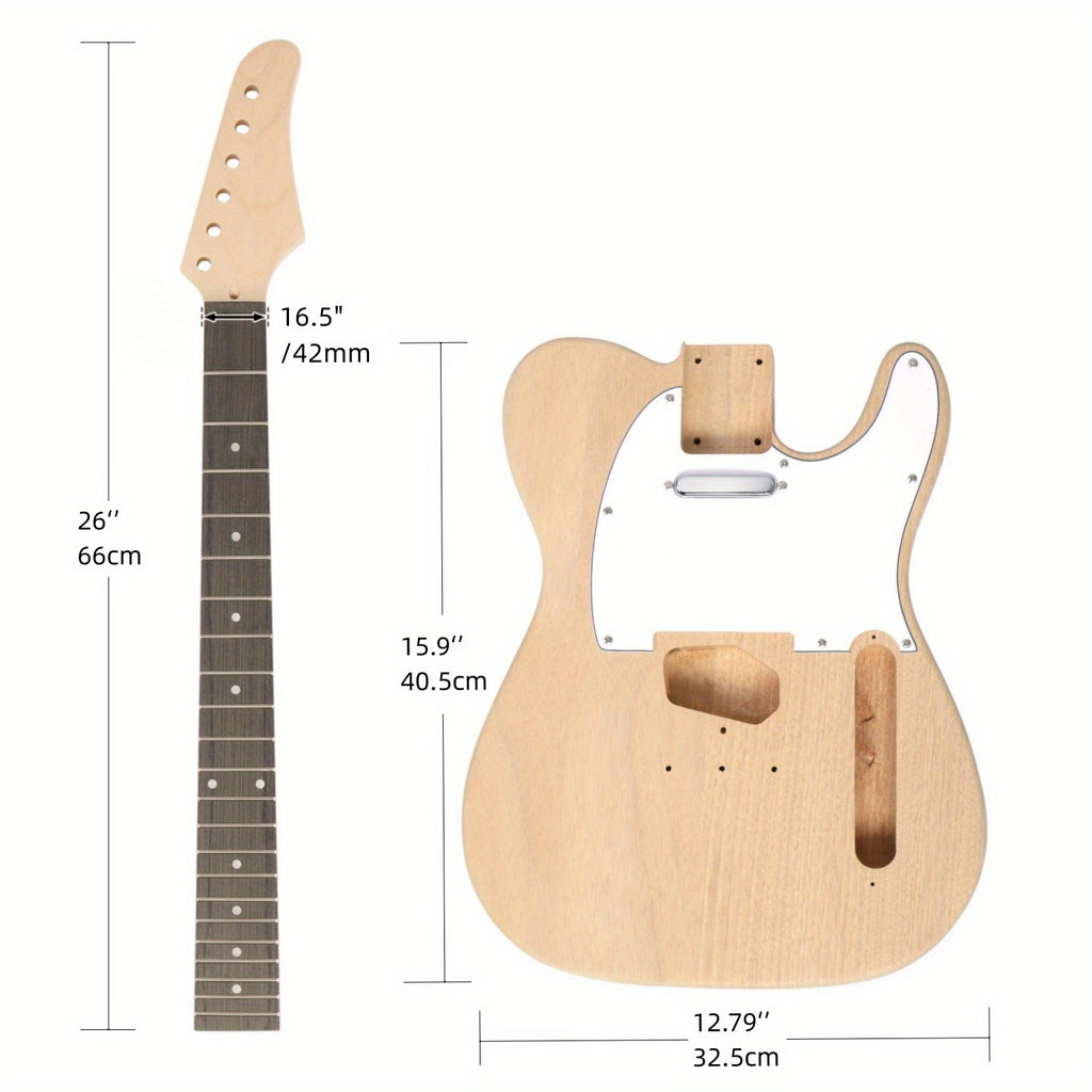 Electric guitar set, hand-assembled musical instrument toys, TL Style Electric Guitar
