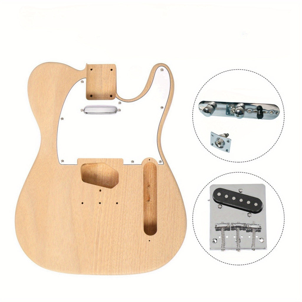Electric guitar set, hand-assembled musical instrument toys, TL Style Electric Guitar