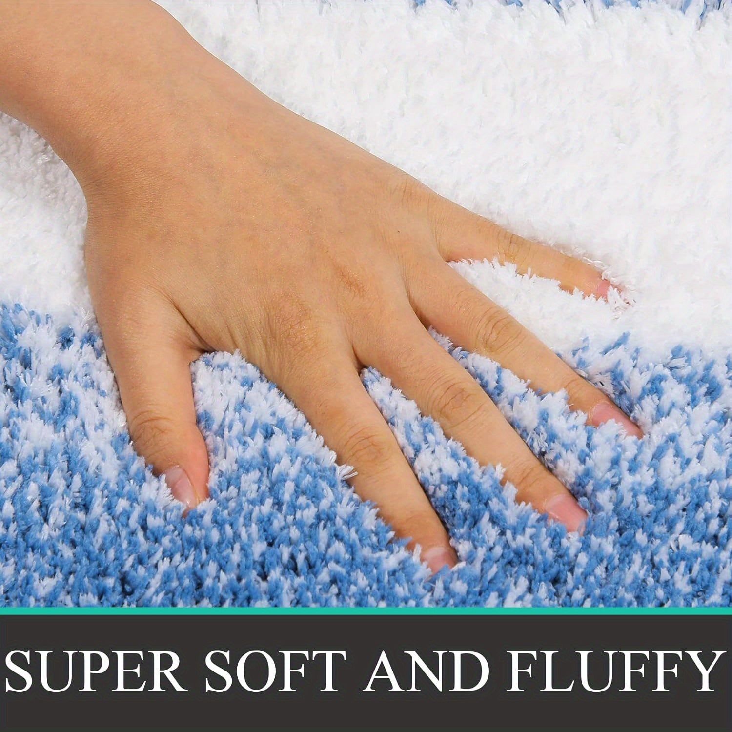 [3pcs Soft Comfortable Bathroom Rugs] Soft Comfortable Bathroom Rugs Sets 3pcs, Plush Shaggy Bath Rugs for Bathroom Anti-Slip, Absorbent Microfiber Bathroom Mat Home Decor with U-Shaped Contour Toilet Mat for Bathroom Tub, Sh