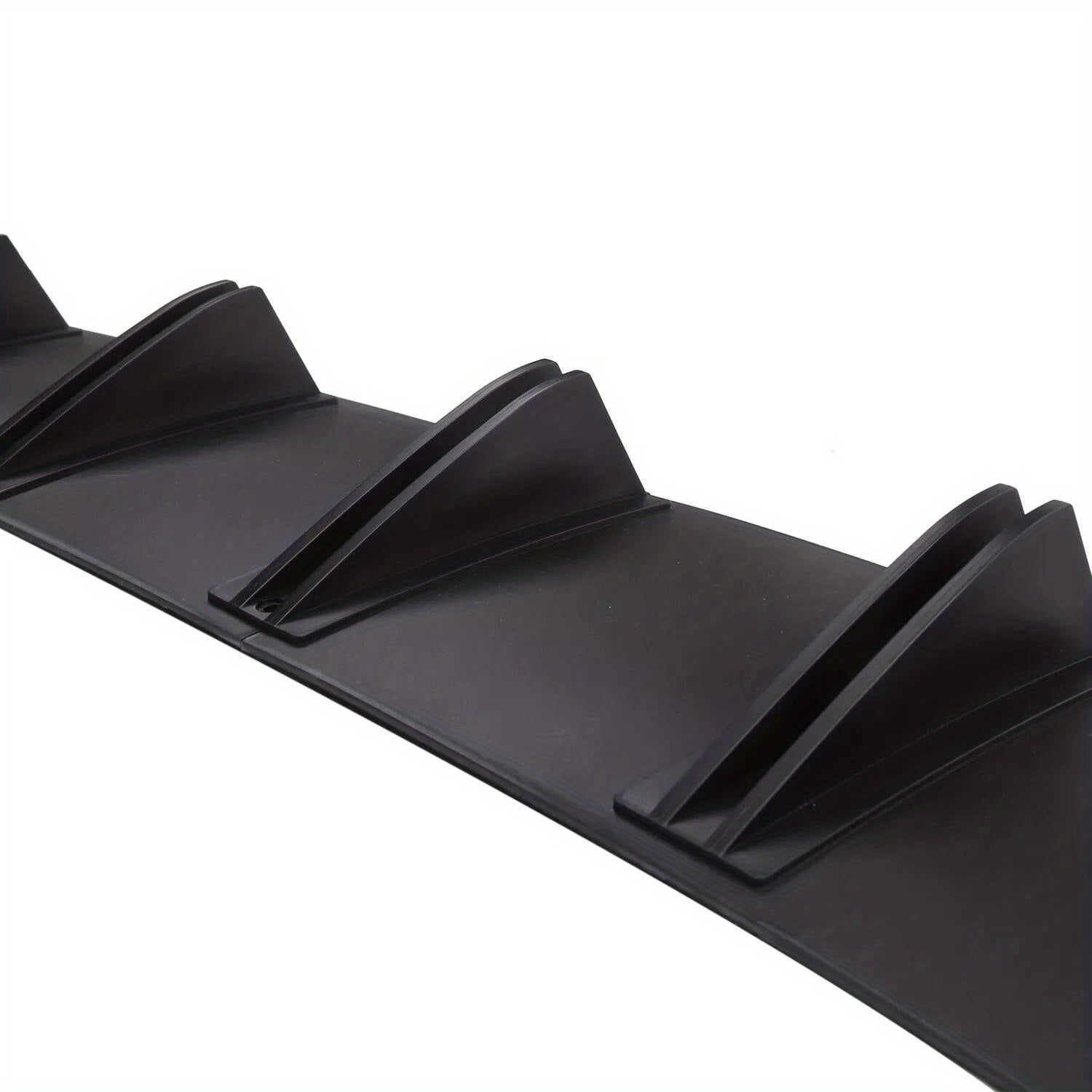 Automotive Universal Rear Bumper Lip Diffuser Car Rear Bumper Chassis Spoiler, Shark Fin 5 Wing, Chin Bumper Protector for Rear, Shark Fins Cover Trim Spoile (Black)