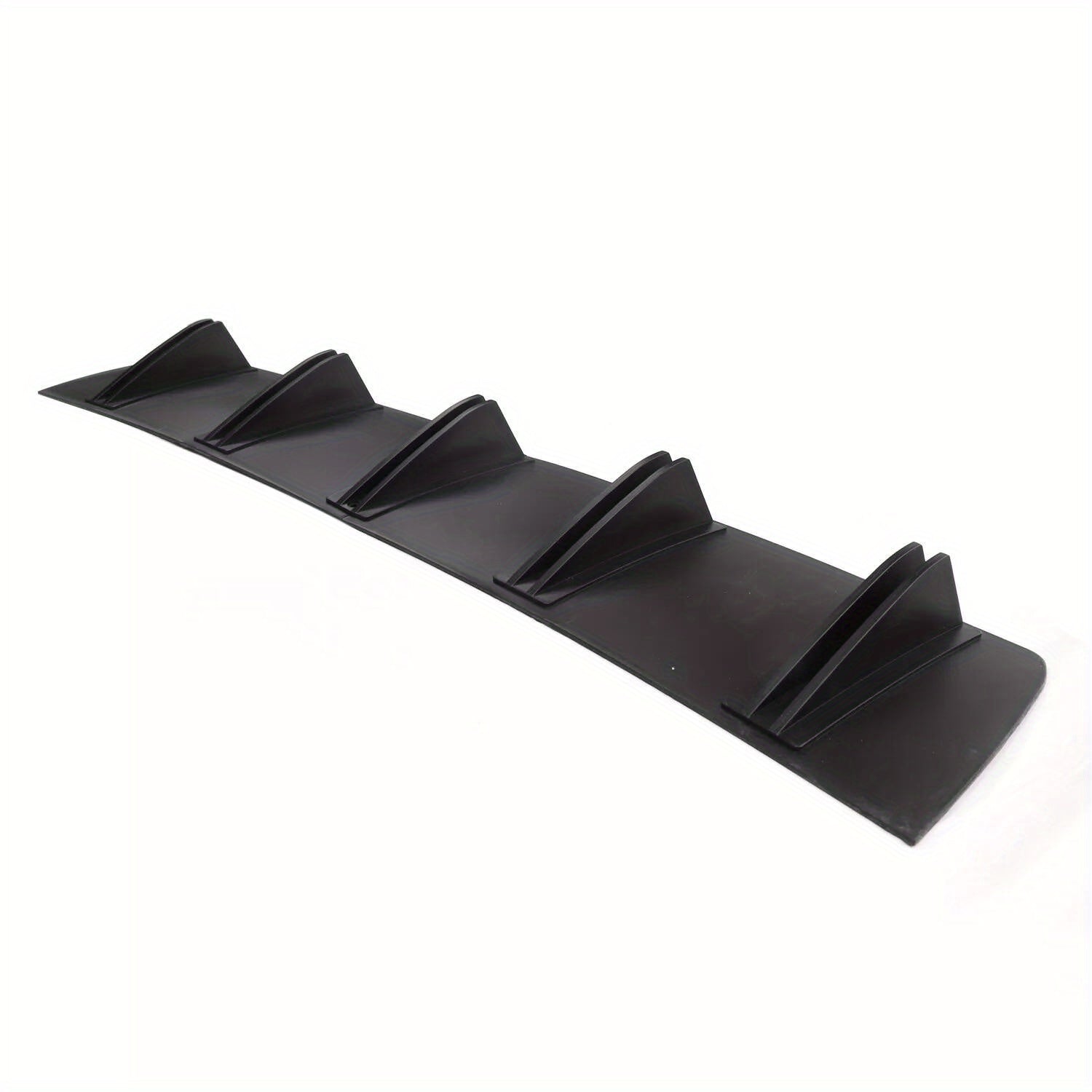Automotive Universal Rear Bumper Lip Diffuser Car Rear Bumper Chassis Spoiler, Shark Fin 5 Wing, Chin Bumper Protector for Rear, Shark Fins Cover Trim Spoile (Black)