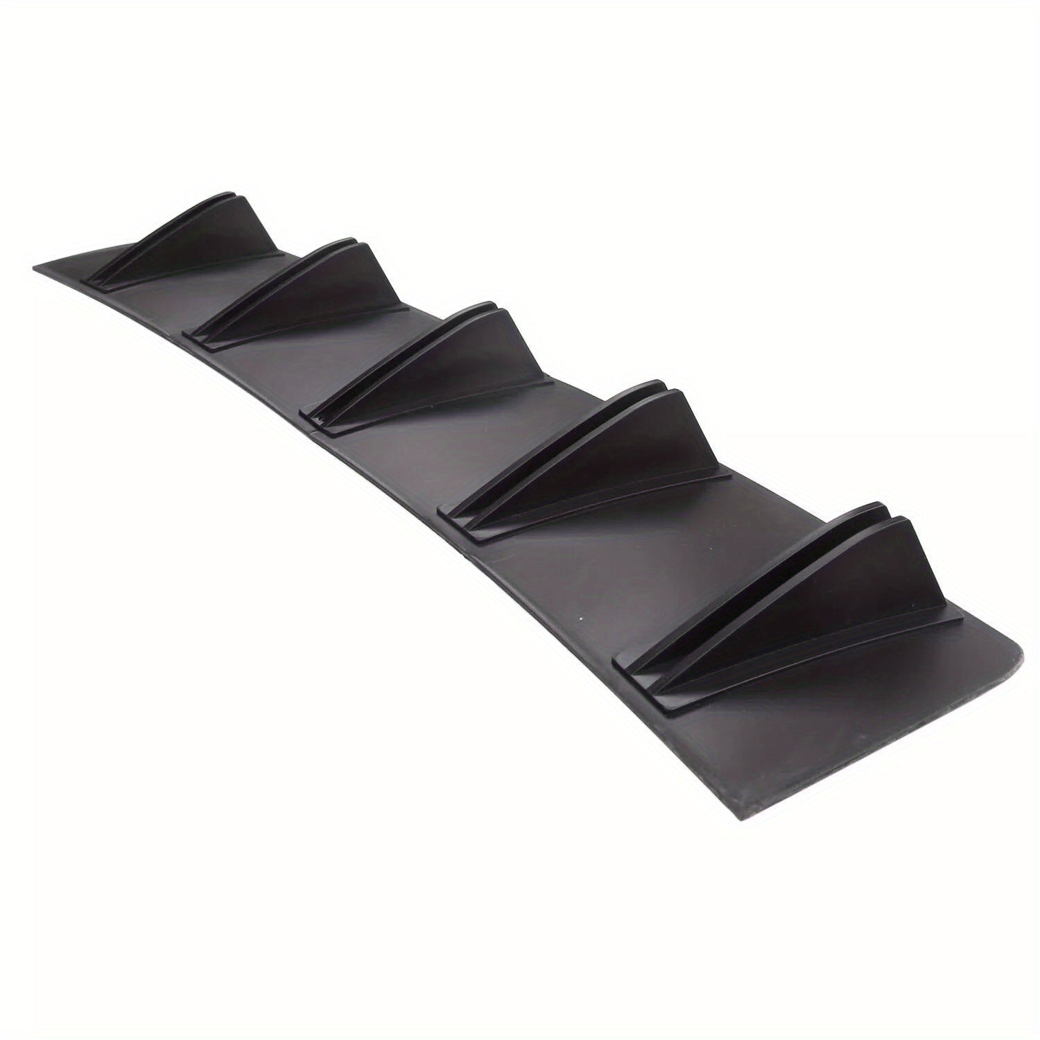 Automotive Universal Rear Bumper Lip Diffuser Car Rear Bumper Chassis Spoiler, Shark Fin 5 Wing, Chin Bumper Protector for Rear, Shark Fins Cover Trim Spoile (Black)