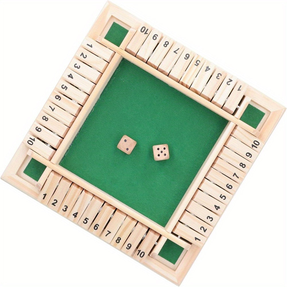 Board Game Bonanza Dices Toys Ktv Party Supplies Thrilling Gambling Flop Games Unleash Multi Item Pack Perfect Party Favor Treats (Numbers on green background)