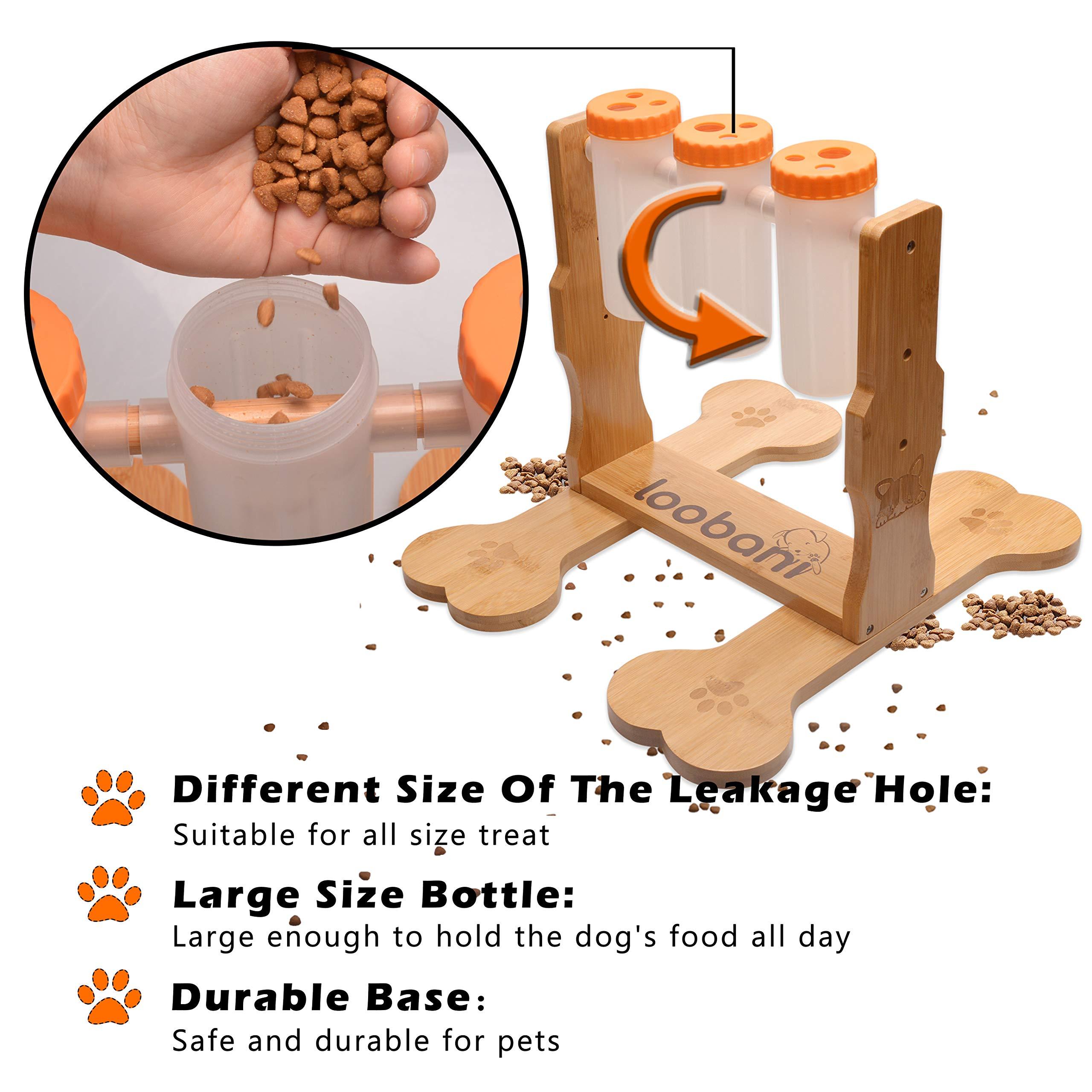 Dog Puzzle Toys Wooden -Interactive Slow Feeder Dog Toy, IQ