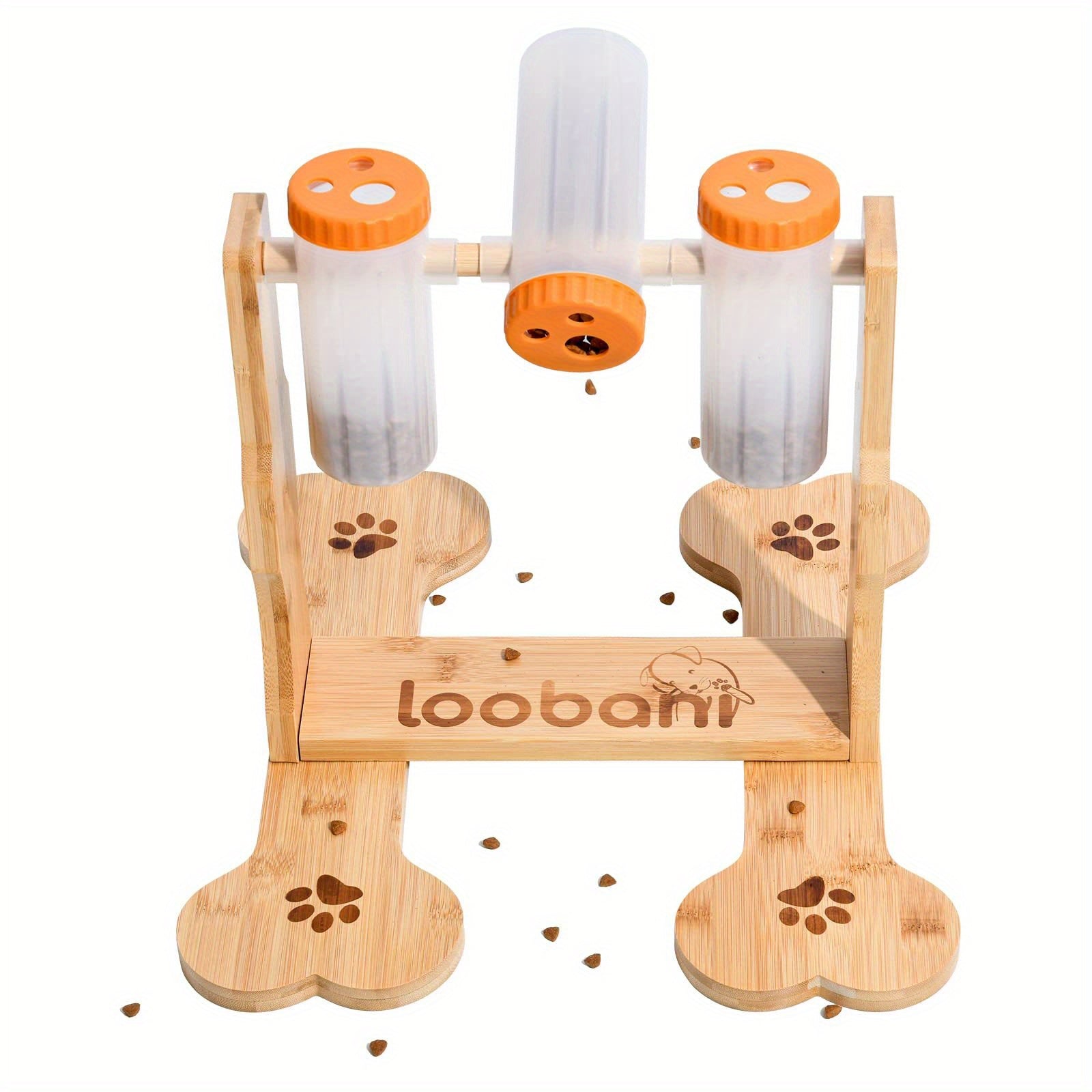 Dog Puzzle Toys Wooden -Interactive Slow Feeder Dog Toy, IQ