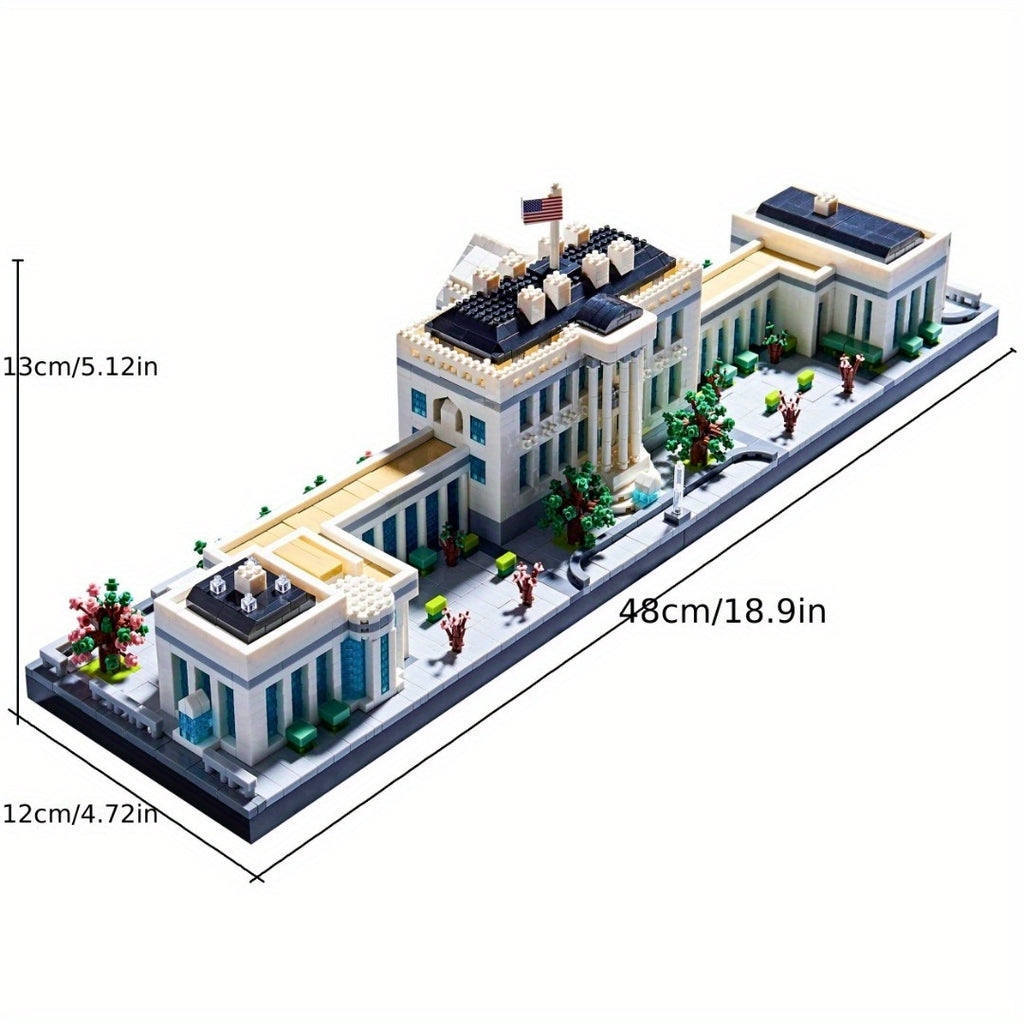 White House Model Building Set - Engaging Micro Block Kit with 3520pcs - Famous Landmark Building and Architecture Toys Gifts