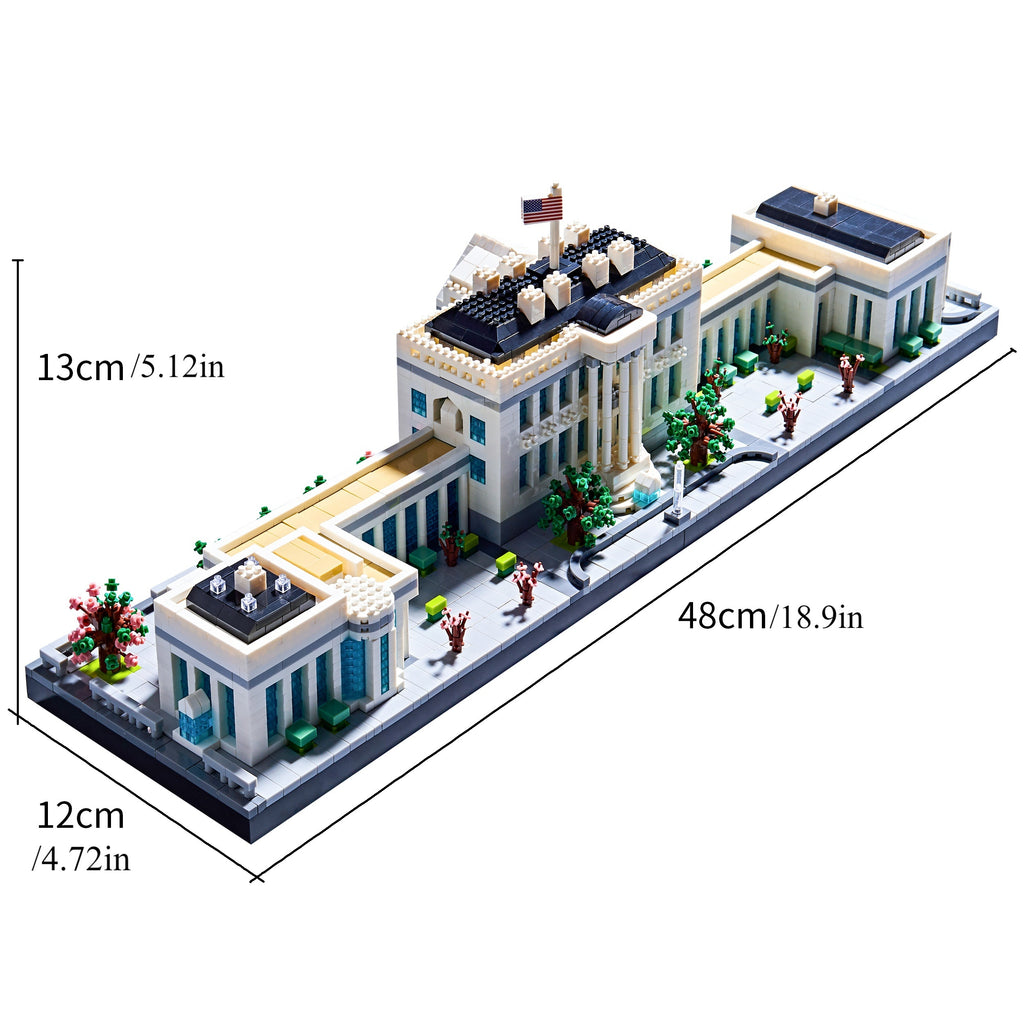 White House Model Building Set - Engaging Micro Block Kit with 3520pcs - Famous Landmark Building and Architecture Toys Gifts