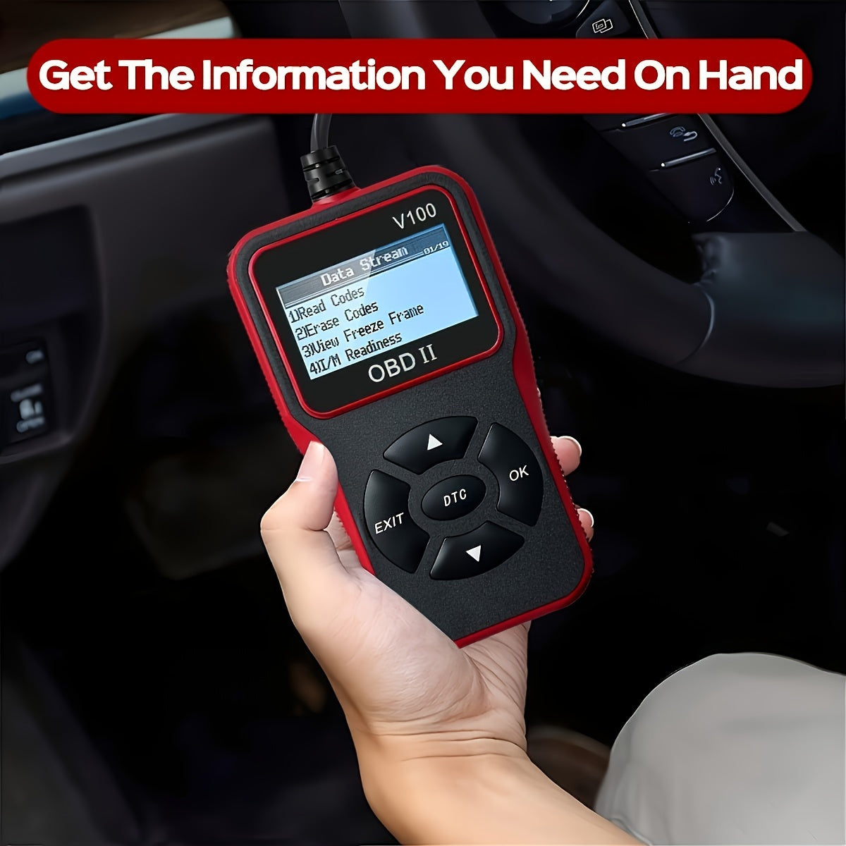 Automotive OBD2 Diagnose Scanner Code Reader Engine Fault Code Reader Scanner Can Diagnose Scan Tool For All OBD II Protocol Cars Since 1996