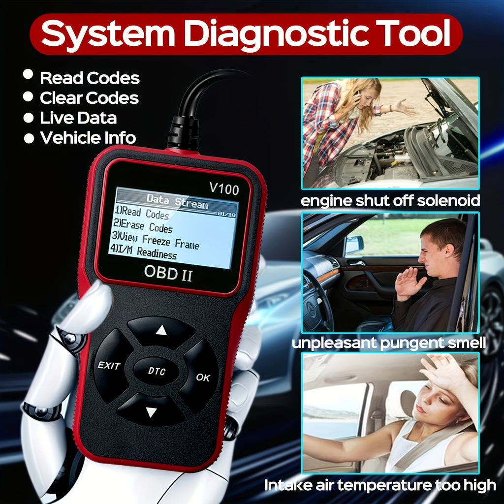 Automotive OBD2 Diagnose Scanner Code Reader Engine Fault Code Reader Scanner Can Diagnose Scan Tool For All OBD II Protocol Cars Since 1996