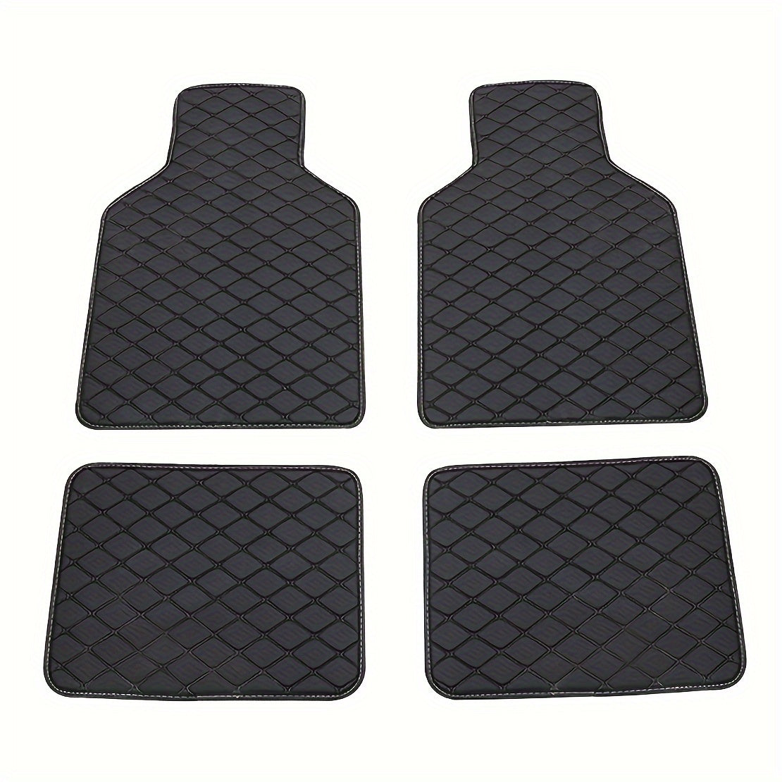 4pcs Car Floor Mats Universal Waterproof Front Rear Full Set Auto Rugs Car Carpet Accessories Interior