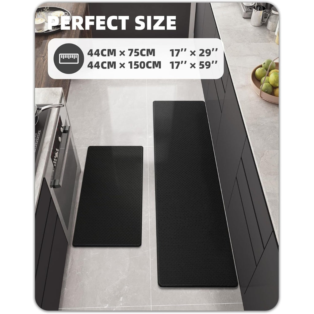 [Non-Slip Kitchen Mat] 2pcs Non-Slip Kitchen Floor Mat | High Quality Standing Mat for Kitchen, Sink, Office, Christmas Decorations for Home, Mom Christmas Gifts, Kitchen Rugs Sets And Runners