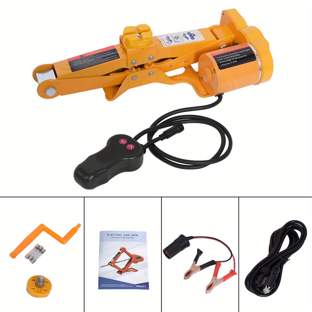 Upgraded Electric Car Jack, Electric Car Floor Jack Auto Jack For Tire Inflator Pump Auto Electric Jack 2Ton 12V DC Automotive Car Electric Jack Lifting SUV Van Garage And Emergency Equipment