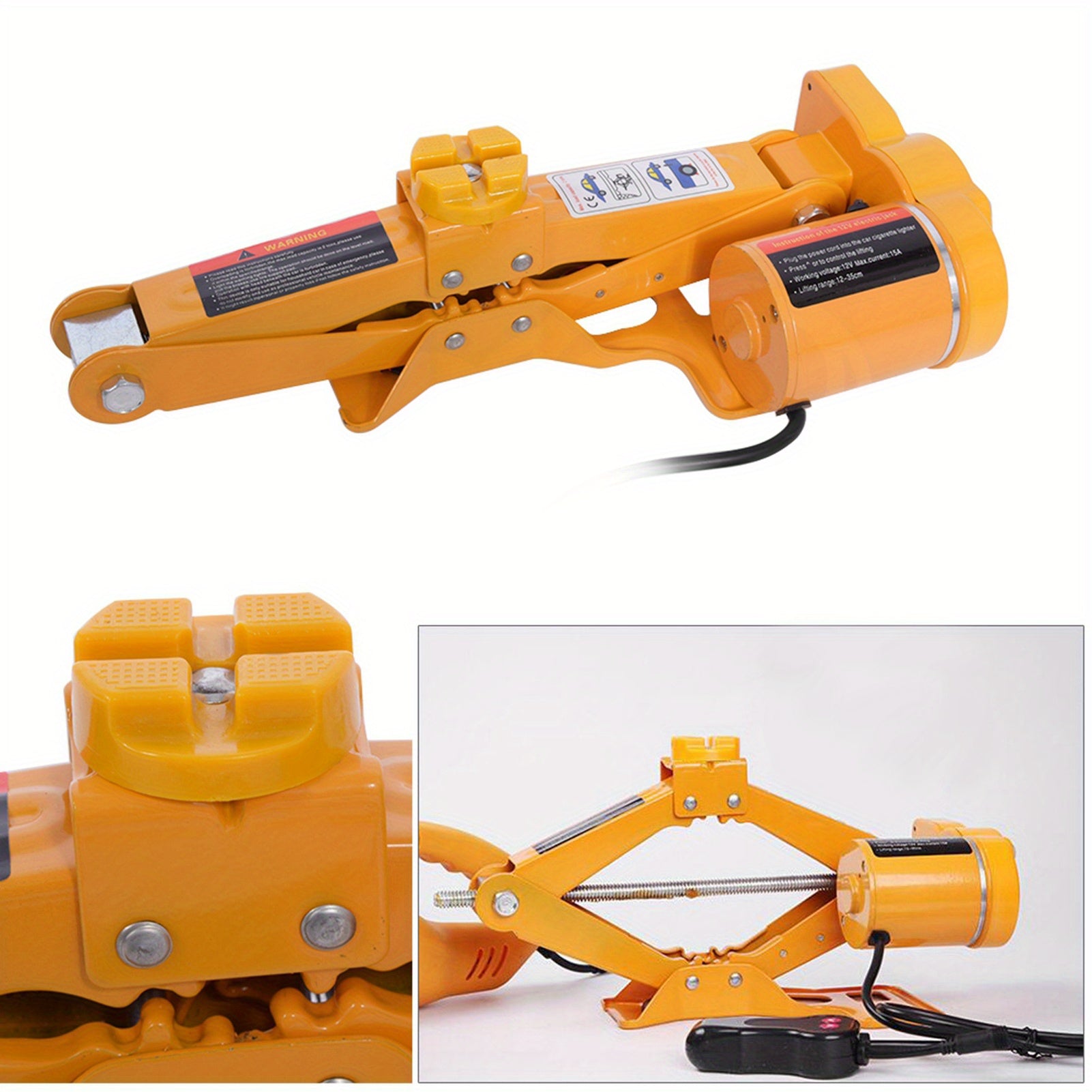 Upgraded Electric Car Jack, Electric Car Floor Jack Auto Jack For Tire Inflator Pump Auto Electric Jack 2Ton 12V DC Automotive Car Electric Jack Lifting SUV Van Garage And Emergency Equipment