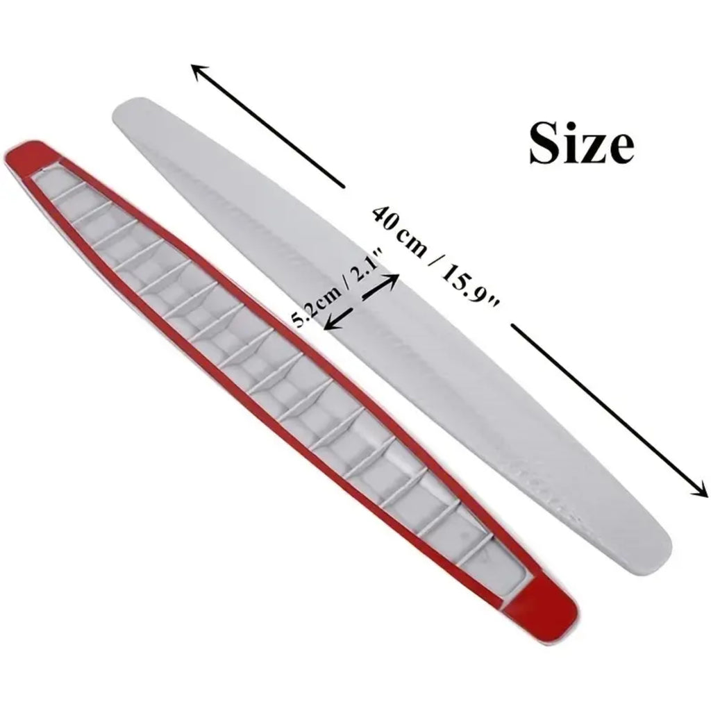 4pcs Universal Car Carbon Fiber Anti-Collision Protector - Protects Front and Rear Corner Bumpers, Anti-Scratch Strip Gadget, Rubber Protection for Automotive Accessories